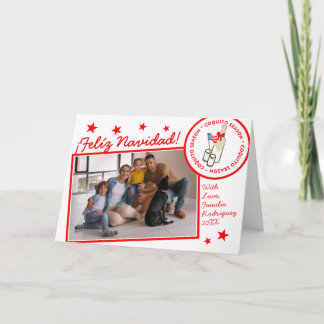 Carte Personnalisation de texte pour la saison Coquito