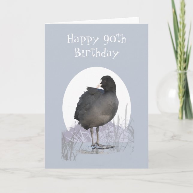Carte Personnalisé 90e anniversaire "Vieux Coot" Amusant (Devant)