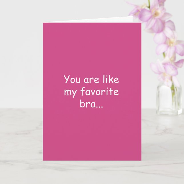 Carte Personnalisé Adulte Amour Citation Funny Valentine (Orchidée)
