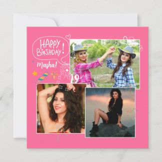 Carte Personnalisé Ami Joyeux Anniversaire Photo Collage
