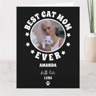 Carte Personnalisé Meilleur Chat Maman Jamais Personnali