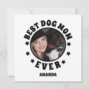 Carte Personnalisé Meilleure maman chien jamais personna