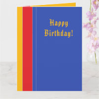 Personnalisé Moderne Chic rayures colorées Anniver