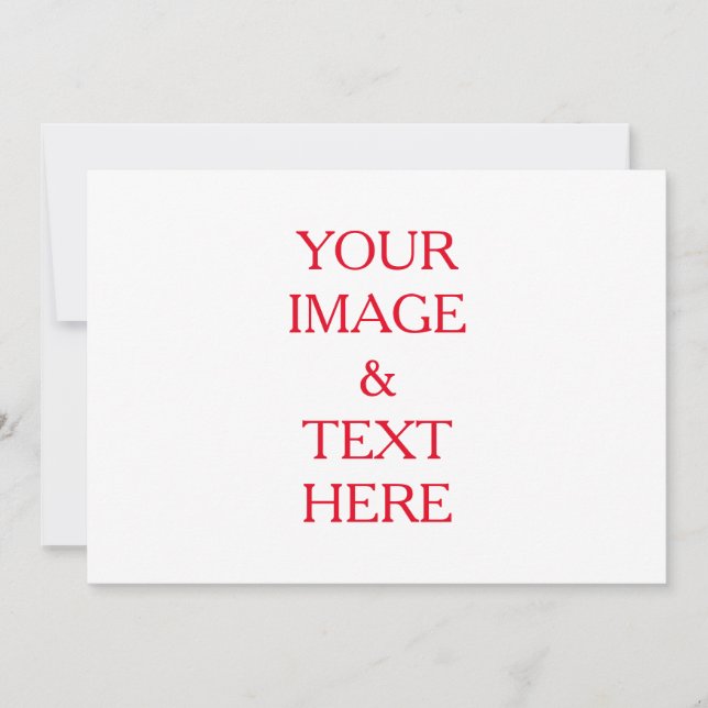 Carte Personnalisé Personnalisé Votre Propre Photo (Devant)