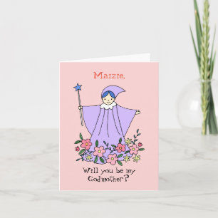 Carte Personnalisé Serez-vous ma Godmère Propose