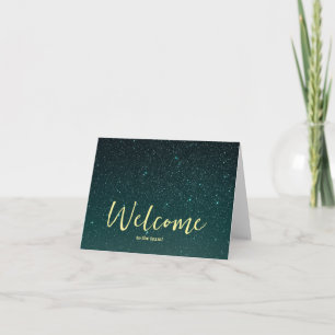 Carte Personnalisé simple Élégante Bienvenue dans l'équi