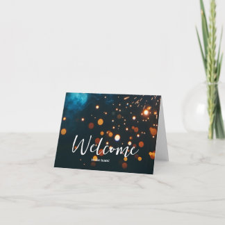 Carte Personnalisé simple Élégante Bienvenue dans l'équi