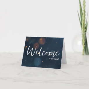 Carte Personnalisé simple Élégante Bienvenue dans l'équi