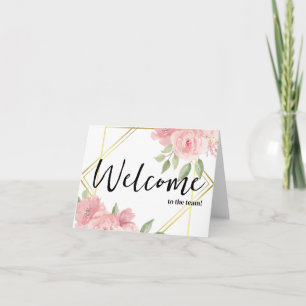 Carte Personnalisé simple Élégante Bienvenue dans l'équi