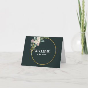 Carte Personnalisé simple Élégante Bienvenue dans l'équi