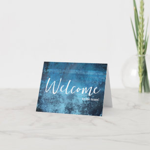 Carte Personnalisé simple Élégante Bienvenue dans l'équi