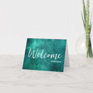 Carte Personnalisé simple Élégante Bienvenue dans l'équi