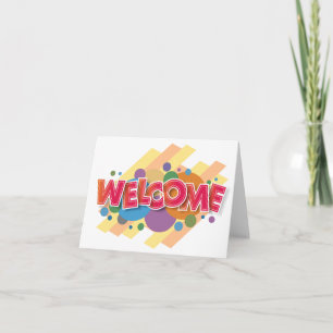 Carte Personnalisé simple Élégante Bienvenue dans l'équi