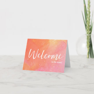 Carte Personnalisé simple Élégante Bienvenue dans l'équi