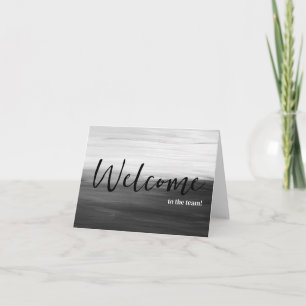 Carte Personnalisé simple Élégante Bienvenue dans l'équi