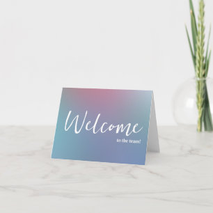 Carte Personnalisé simple Élégante Bienvenue dans l'équi