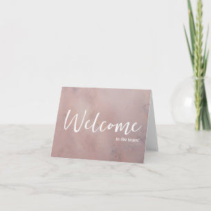 Carte Personnalisé simple Élégante Bienvenue dans l'équi