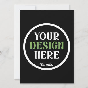 Carte personnalisé, unique, élégant & minimaliste hershe