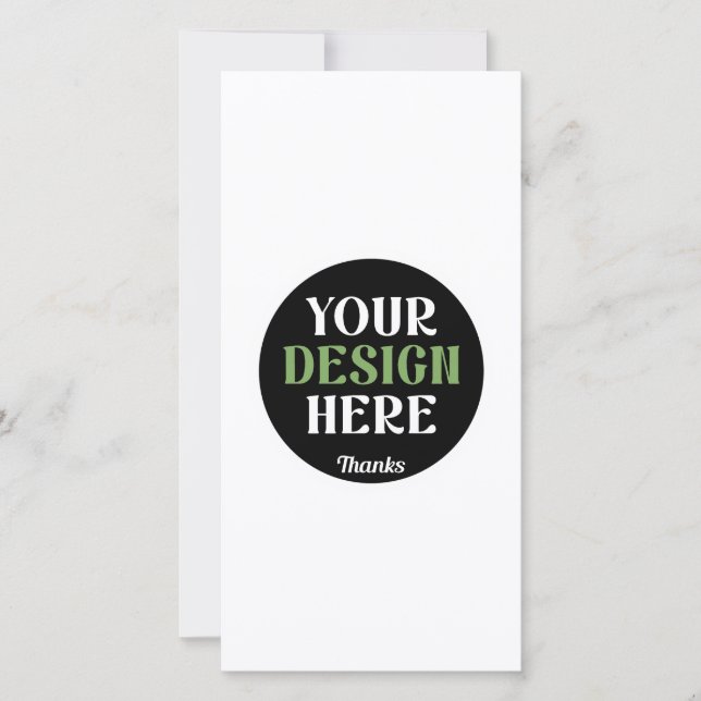 Carte personnalisé, unique, élégant & minimaliste hershe (Devant)