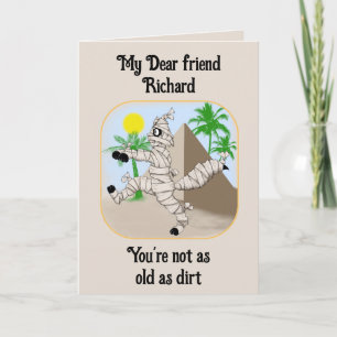 Carte personnalisé vous n'êtes pas aussi vieux que chat 