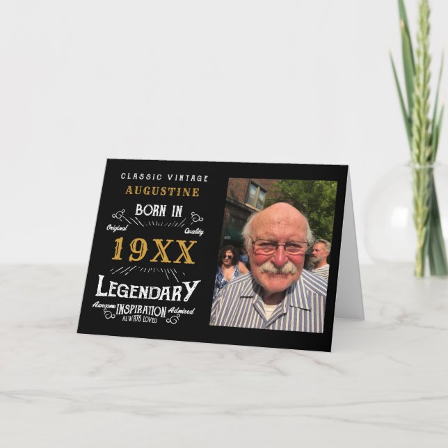 Carte personnalisée 40e anniversaire (Devant)