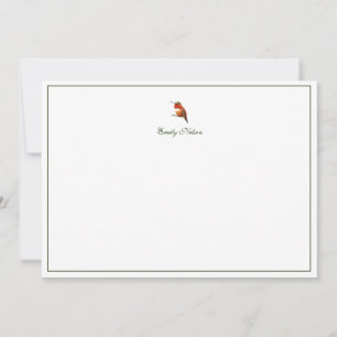 Carte personnalisée Allen's Hummingbird Note Card