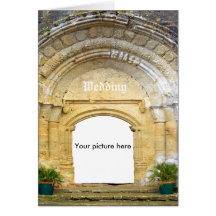 Carte personnalisée, avec église médiévale.