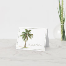 Carte personnalisée avec palmier côtier
