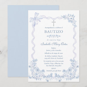 Carte Personnalisée Baptême Fille