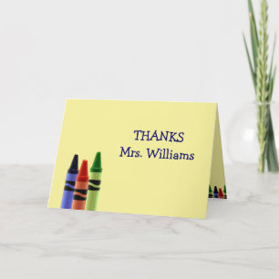 Carte personnalisée - Crayons