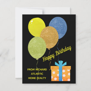 Carte personnalisée d'anniversaire de l'hypothèque