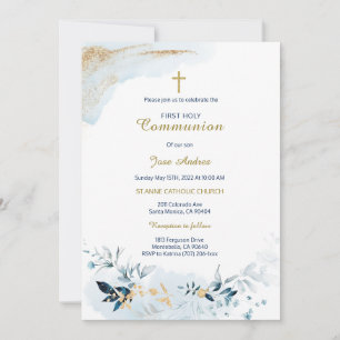 Carte personnalisée de la première sainte communio