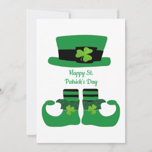 Carte personnalisée de la Saint-Patrick avec lutin