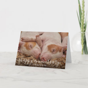 Carte personnalisée de porc pour un bon anniversai