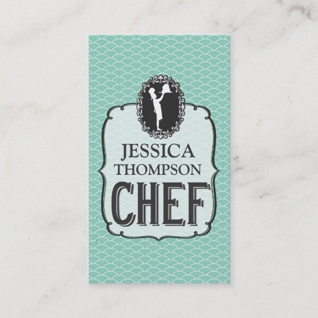 Carte personnalisée du chef Aqua Cook professionne (Devant)