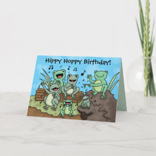 Carte personnalisée Frog Chorus