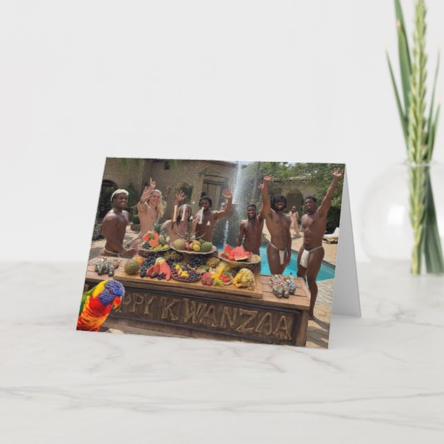 Carte personnalisée Gay Kwanzaa (Devant)