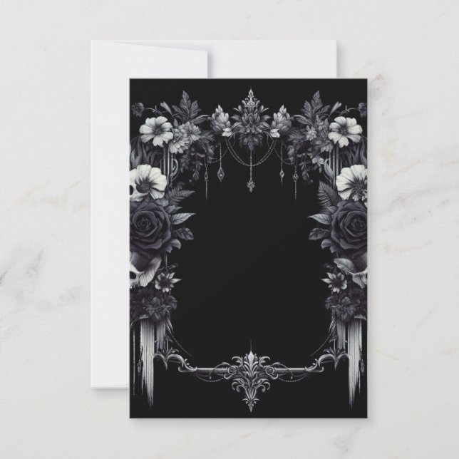 Carte personnalisée - Gothique - Modèle vierge (Devant)