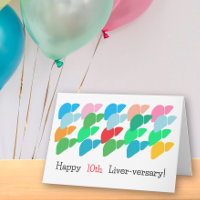 Carte personnalisée Happy Liver-versary et beaucou