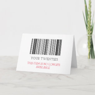 Carte personnalisée HUMORISTIQUE Trente (30 ans) o