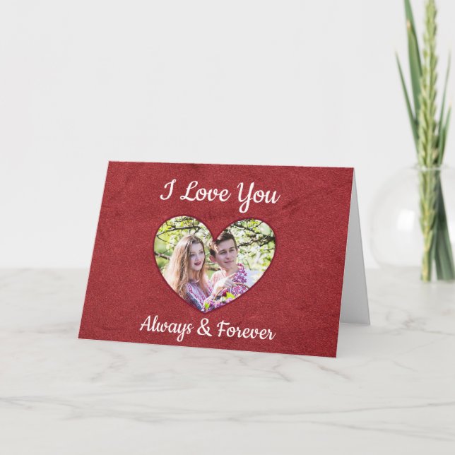 Carte personnalisée I Love You Heureuse Sainte-Val (Devant)