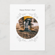 Carte personnalisée Joyeuse Fête des Pères avec ph