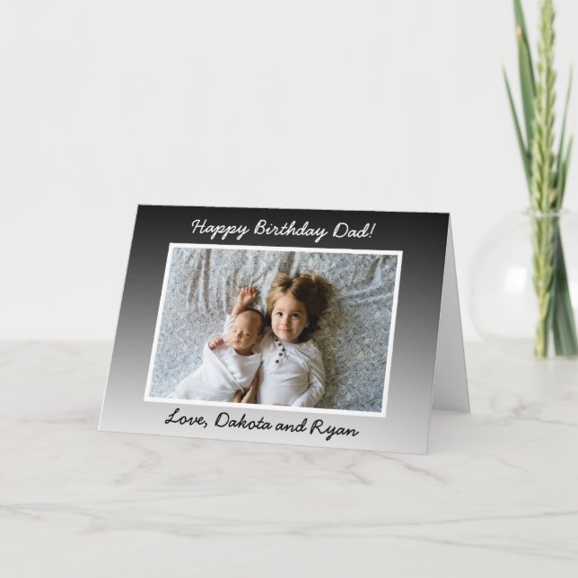 Carte personnalisée Joyeux Anniversaire Papa avec  (Devant)