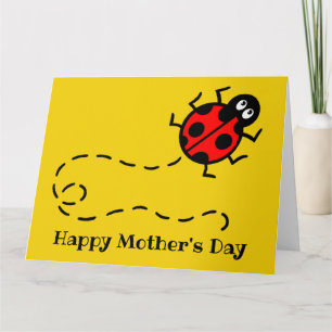 Carte personnalisée Ladybird Ladybug carte mère