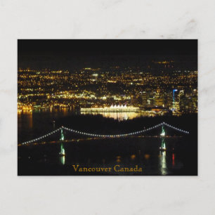 Carte personnalisée Lions Gate de Vancouver