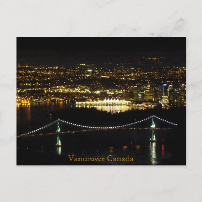 Carte personnalisée Lions Gate de Vancouver (Devant)