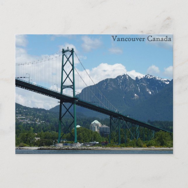 Carte personnalisée Lions Gate de Vancouver (Devant)