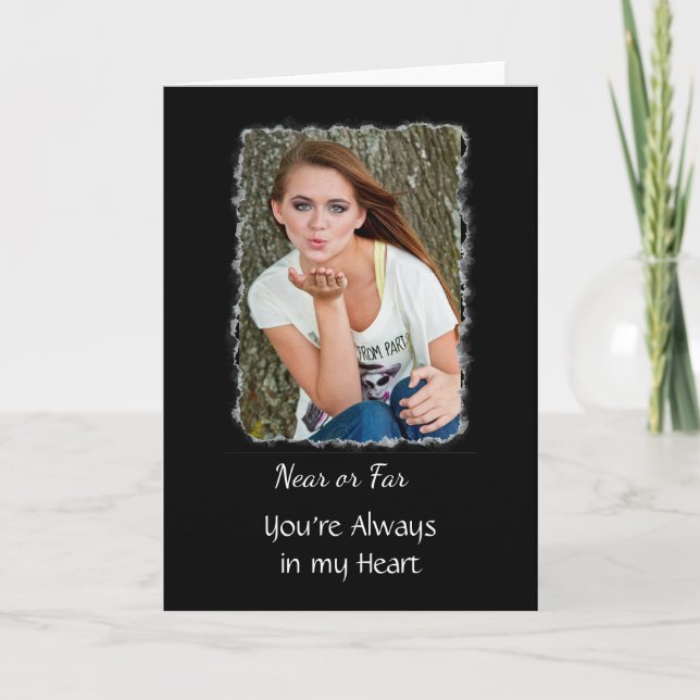 Carte personnalisée "Miss You" (Devant)