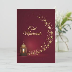 Carte personnalisée moderne Eid Mubarak