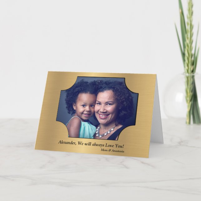 Carte personnalisée Photo d'anniversaire (Devant)